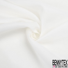 Organza de soie uni bleu roi