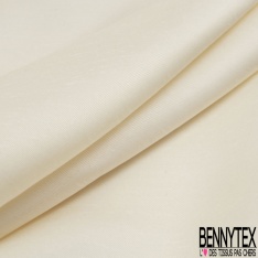 Twill de soie uni blanc discret