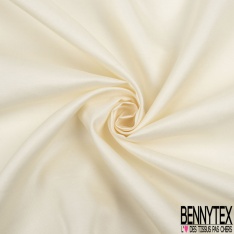 Twill de soie uni blanc discret
