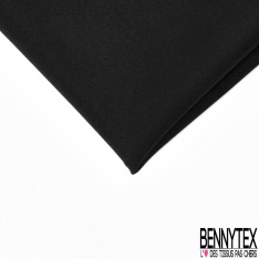 Coupon 3m Laine froide tailleur rigide uni noir
