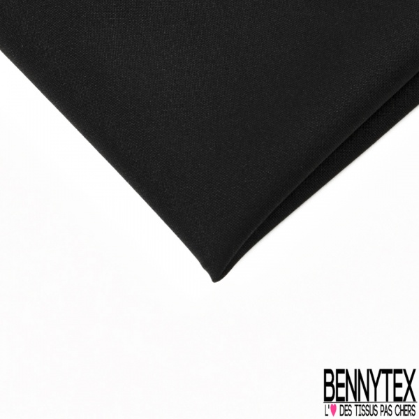 Coupon 3m Laine froide tailleur rigide uni noir