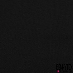 Coupon 3m Laine froide tailleur rigide uni noir