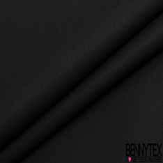 Coupon 3m Laine froide tailleur rigide uni noir