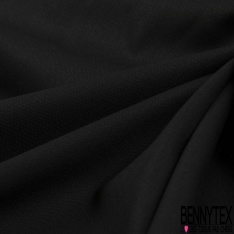 Coupon 3m Laine froide tailleur rigide uni noir