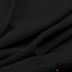 Coupon 3m crêpe morgpolyester uni noir