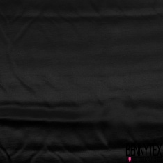 Satin viscose uni noir profond