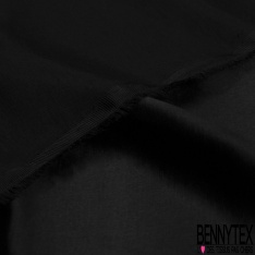 Satin viscose uni noir profond