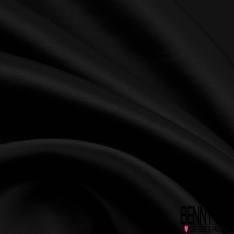 Bi stretch polyester élasthanne uni noir