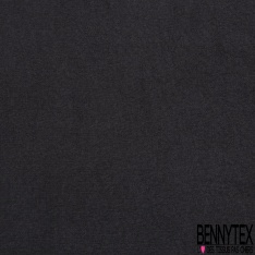 Coupons de 3m de mousseline polyester motif floral ton sur ton blanc optique