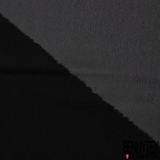 Mousseline de soie georgette uni noir