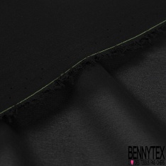 Mousseline de soie georgette uni noir