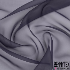 Organza de soie uni chocolat