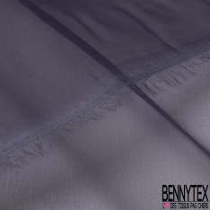 Organza de soie uni chocolat