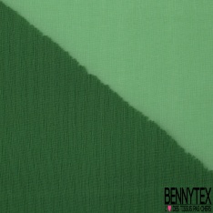 Organza de soie uni blanc optique