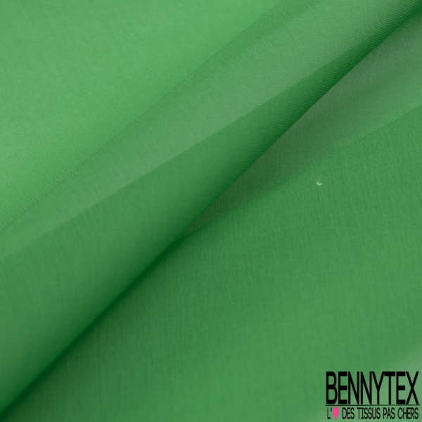 Organza de soie uni blanc optique