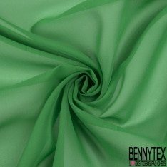 Organza de soie uni blanc optique