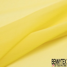 Mousseline de soie crêpon uni citron