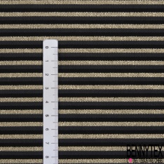 Jacquard ottoman fushia noir