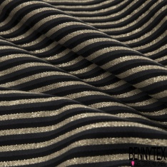Jacquard ottoman fushia noir