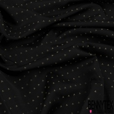 Jacquard coton rayure horizontale nattée camaïeu de bleu blanc discret noir