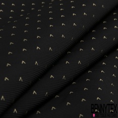 Jacquard coton rayure horizontale nattée camaïeu de bleu blanc discret noir
