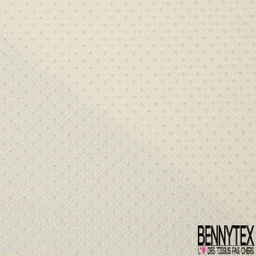 Jacquard plumetis blanc fond changeant satiné fushia bleu roi