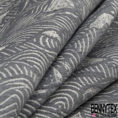 Jacquard mini losange fantaisie lurex or fond blanc cassé