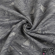 Jacquard mini losange fantaisie lurex or fond blanc cassé