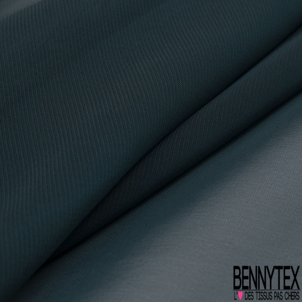 Coupon 3m mousseline georgette uni vert alpin