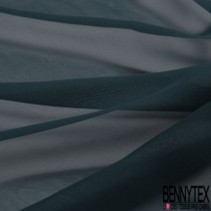 Coupon 3m mousseline georgette uni vert alpin