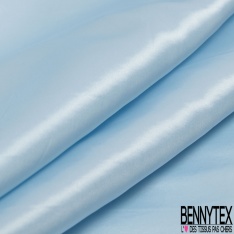 Satin polyester viscose uni noir