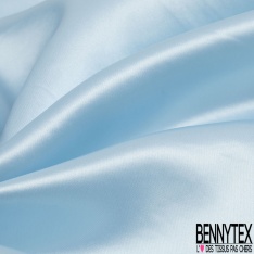 Satin polyester viscose uni noir