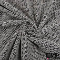 Jacquard effet paillette lurex or fond rouge
