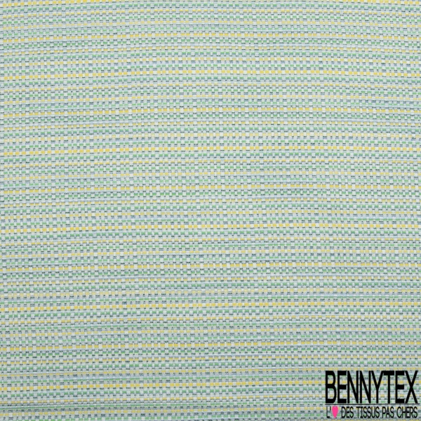 Jacquard torsade 3D noir blanc discret lurex rouge