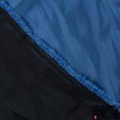 Satin polyester double face bleu roi cerise