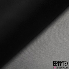 Satin polyester double face bleu roi noir