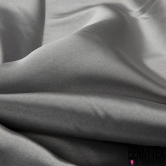 Satin polyester double face bleu roi noir