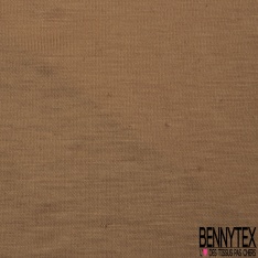 Jersey viscose polyester uni canelle