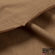 Jersey viscose polyester uni canelle