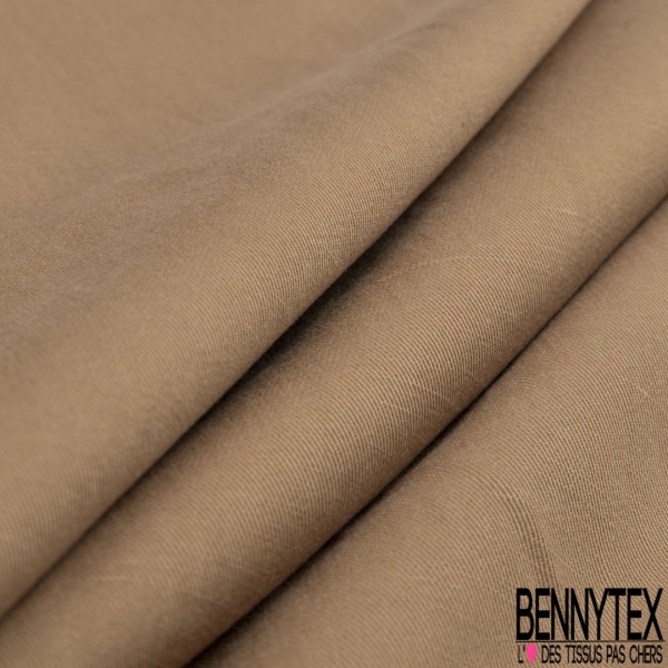 Coupon de 3m de Cupro viscose uni biche des bois