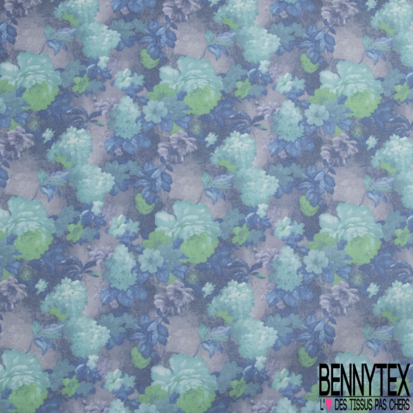 Toile coton chiné blanc optique aztèque