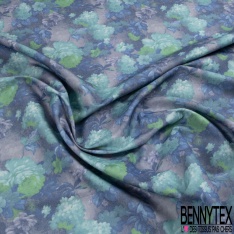 Toile coton chiné blanc optique aztèque