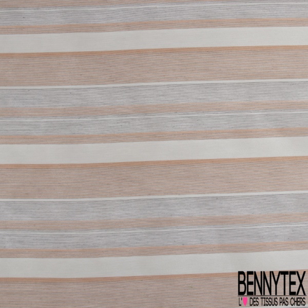 Organza de soie lancé découpé motif écossais orange brûlé chaton prune fond blanc discret