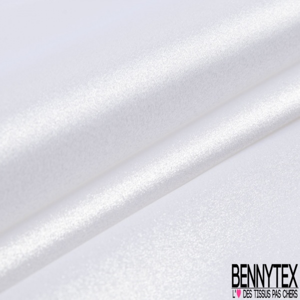 Satin polyester viscose uni ciel