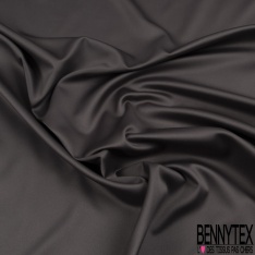 Satinette polyester élasthanne uni bordeaux