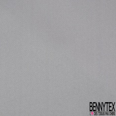Satinette polyester uni taupe foncé