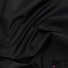 Drap de laine élasthanne vintage uni noir