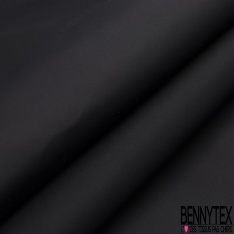 Drap de laine élasthanne vintage uni noir