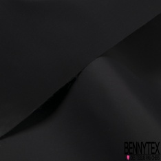 Drap de laine élasthanne vintage uni noir