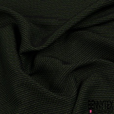 Jacquard gaufré losange noir gris perle petite laize